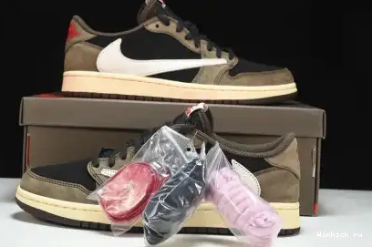 AIR 1 LOW SCOTT JORDAN MOCHA DARK TRAVIS 0617